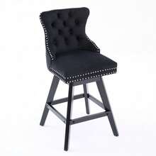 Barstolar - Svart + Sammet + Skum - Visa 5