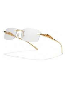 Lentes Jaguar Armazon Lujo Anti Reflejantes Premium Cr782 - Dorado - Ver 3