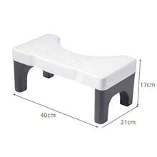 Taburete escalonado para inodoro antideslizante que proporciona estabilidad - Blanco - Ver 3