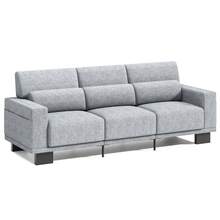Asofer Sofa, 89 Inch Modern Sofa, 3-Seater Chenille Couch With Wide Armrests & Deep Cushions, For Living Room, Bedroom And Apartment - Xám - Xem 3