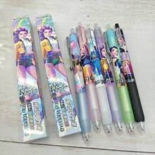 Mattel 1 Box Gel Pen, Magic Hunter Combination Kpop Anime Peripheral Stationery Pressurized Gel Pen, Office & Study Signature Pen - Random Style - View 2