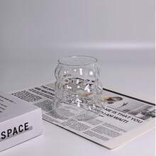 Ins Style Heat-Resistant Glass Juice Cup, Cute & Creative Drinking Water Cup For Home Use - Transparent - View 2