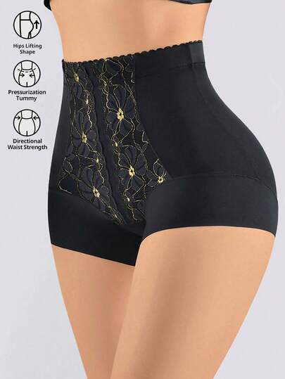 High Waist Slimming Lace Seamless Shaping Panties For Women