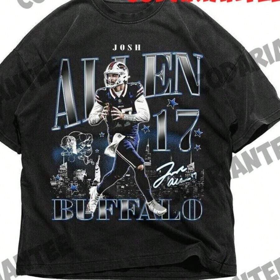 Allen Football Bootleg Comfort  Shirt - Black - View 1