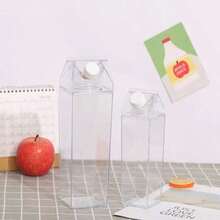 Cốc vuông đa năng, dung tích lớn, di động, dùng để đựng sữa, thức ăn, đa dụng, có nắp đậy kín, bình chứa nước ép, đồ uống, bình rót trong suốt. - Nhiều màu - Xem 11