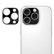 17 Pro Max 全屏印刷高清防指纹 AR 镀膜钢化玻璃镜头膜 - 黑色 - 查看 16