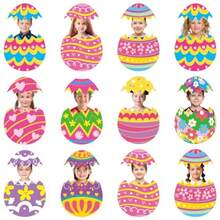 Easter Decorations 36 Pcs Easter Egg Cutouts With Photo Space For Easter Bulletin Board DIY Craft Spring Classroom Party Wall Decoration - Trứng Phục Sinh - Xem 8