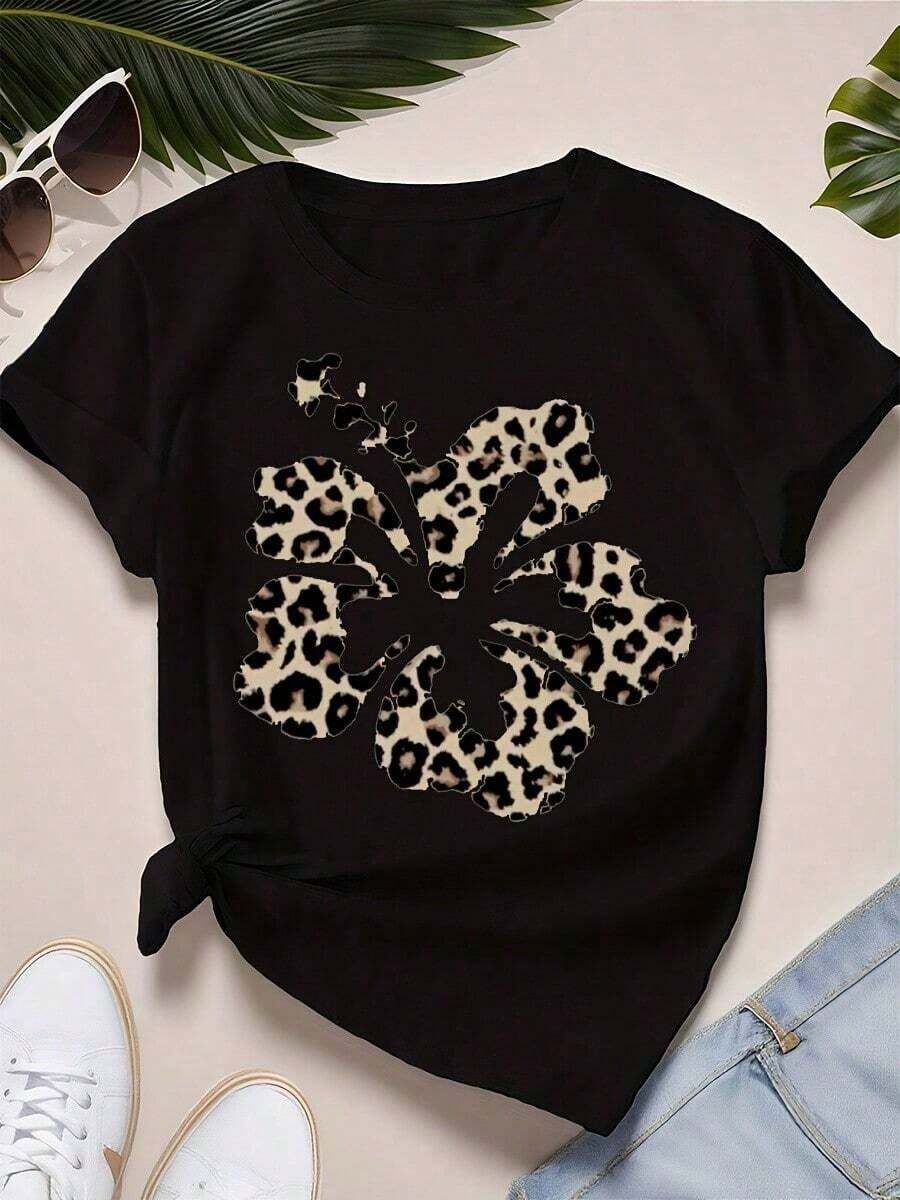 2026 Women's Clothes1pc "Pretty Serious Putty" Retro Distressed Graphic Short - Sleeve T - Shirt, 100% Cotton Fabric, Textured Font & Tool Accent Detail, Fun Nostalgic Style Top, Perfect For Casual Hangs, DIY Workshops, Ideal For Year - Round WearLoose And Comfortablesummer Shirts - Đen 14 - Xem 1