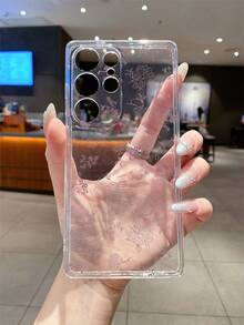 1个时尚创意全屏花卉蝴蝶结图案透明软TPU手机壳，防震防刮防指纹，保护摄像头镜头，兼容三星、Nothing、Pixel、INFINIX、Redmi等品牌手机 - 彩色 - 查看 5