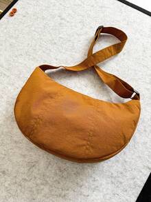 LECEY Unisex Sports Diagonal Shoulder Messenger Bag, Dumpling Shape, New Spring 2026 Collection - Brown - View 7