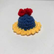 Gorro de loro tejido hecho a mano, divertido sombrero de loro y rana, traje de Animal PEQUEÑO, traje con correa ajustable para la barbilla, sombrero de serpiente, bonito sombrero pequeño para mascota MTFL - 17 - Ver 17