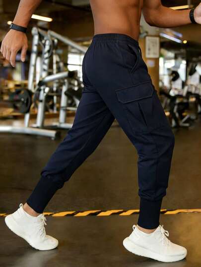 Men's Outdoor Casual Pants, Fashionable Multi-Pocket Sports Cargo Pants, Breathable Lightweight Trousers, Spring/Summer