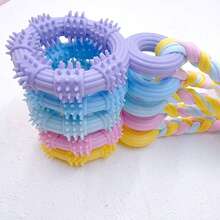 1pc - Dog Chew Toy, Brightly Colored To Attract Dogs' Attention, Made Of Durable Rubber And Rope, Perfect For Dogs To Play With, Interact With, Relieve Boredom, Prevent Mischief And Destruction, And Burn Energy. A Great Gift For Dogs And Pets. - Multicolor - View 6