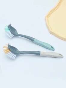 1pc Multi-Purpose Cleaning Brush, Dense Bristles Deep Cleaning, Easy To Use - One Size Fits All - View 2