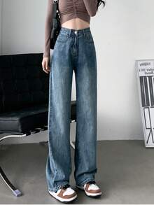 Women Jeans - Blue - View 1