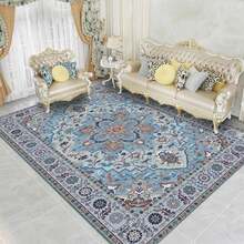 Eternal Piece, Retro Brown Bohemian Area Carpet-Persian Style, Non-Slip And Stain-Resistant, Very Suitable For Living Room, Bedroom And Entrance-Soft Crystal Velvet, With Non-Slip Backing, Living Room Carpet - C - View 14