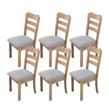 1/2/4/6pcs Plaid Pattern Stretch Dining Chair Covers, Removable & Washable Chair Slipcovers For Dining Room, Kitchen - Multicolor - View 16