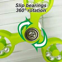 1 Peça Brinquedo de Moinho de Vento de Pérola Giratório a 360°, Acessório Decorativo de Gaiola Interessante e Inteligente para Mascar de Papagaio, Adequado para Pássaros o Ano Todo - Multicolorido - Visão 5