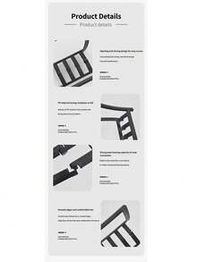 垂直笔记本电脑/平板电脑支架，重力自调节桌面支架，节省空间的垂直收纳支架 - 彩色 - 查看 7