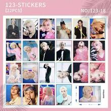 70pcs ALL DAY PROJECT Album <ONE MORE TIME> Waterproof Stickers, Decorative Stickers Created By Annie, Tarzzan, Bailey, Woochan, YoungSeo, Exclusive Fan Gift For Notebooks, Tablets, Water Bottles, Etc. - Multicolor - View 11