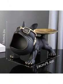 Ins Style French Bulldog Decor For Entryway, Living Room, Home Decor, Luxury Shoe Cabinet, Key Holder, Ornament, Storage Tray For Living Room, Study, Bedroom, TV Stand - Multicolor - View 16