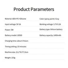 Electric Scalp Massage Comb, 630nm Red Light Hair Care Comb, Three Modes Available, 6ML Large-Capacity Liquid Guide Tank, Type-C Charging - Gray-1pc - View 10