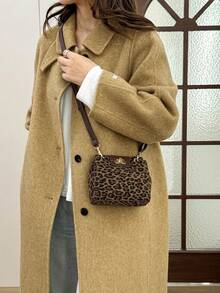 时尚通勤包，奢华女士手提包，优雅单肩/手提多功能工作包 - 棕色 - 查看 7