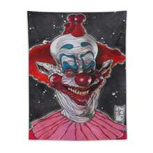 Killer Klowns From Outer Space Clown Tapestry Wall Hanging, Elegant Wall Hanging Tapestries Wall Art For Bedroom Decor, Outdoor - 1PC - Xem 10