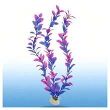 OISE ART STORE Pianta 32 Cm Piantina Artificiale Per Acquario Piante Finte Plastica Color Viola - - Multicolore - Visualizzare 1