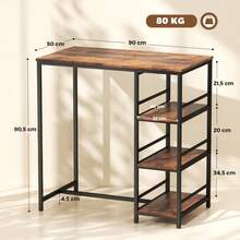 Mesas de consola y sofá - Granate - Ver 2