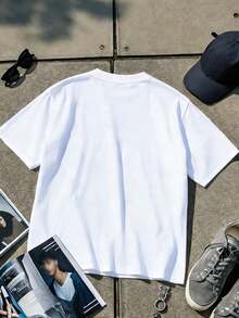 Men's Marvel Collaboration T-Shirt Featuring Thanos And His Infinity Gauntlet - White - View 2