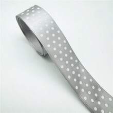 5yards 2.5cm 1inch Bows & Ribbons Printed Dots Satin Ribbon DIY Bow Hair Wedding Valentine's Day Handmade DIY Materials Christmas Decoration - Pick Colors - View 8