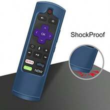Case For Roku Voice Remote RCA1R RCAL7R Express HD 4K Ultra LT Enhanced Voice Express 3930 Premiere+ 3921 Streaming Stick+ Remote Anti Slip Shockproof Silicone Cover Cyan Blue - Xanh lam - Xem 6