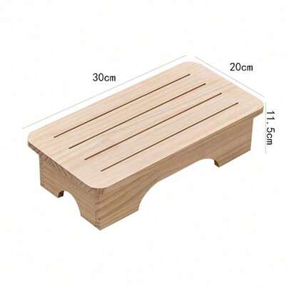 「実木の小さなスツール、フットスツール、ベッドサイドの足置きスツール、ソファスツール、台敷き、テーブル下の踏み台、実木の高さ調整クッション」