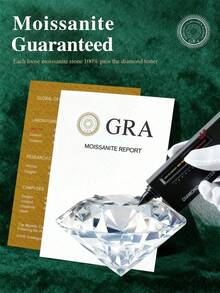 1 Carat 6-Prong Moissanite Engagement/Wedding Ring, 925 Sterling Silver Luxury Bridal Jewelry, Best Friend Birthday Anniversary Gift - Six-claw Moissanite Ring-1CT - View 5