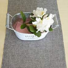 Deko AS GmbH Table Runner Polyester Odourless Copper 20 Cm X 5 M - Copper - View 5