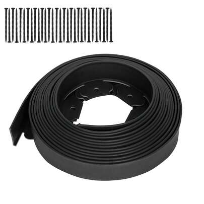 Plastkantlist för gräsmatta, flexibel rabattkantlist, rotbarriärsystem, rabattkantlist, rabattkant