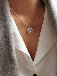 1件浪漫立方氧化锆项链吊坠，女士情人节礼物，结婚首饰 - 1# - 查看 7