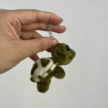 1 件绿色小乌龟钥匙扣和卡通动物形状包包装饰汽车配件包饰学院可爱哥特 Y2k 包配件挂绳带身份证夹汽车配件包饰圣诞礼物 - 藍色 - 查看 4