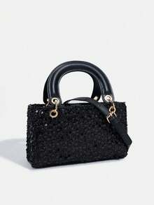 1pc Women's New Fashion Sequin Elegant Handbag, High-End Shoulder Crossbody Bag, Chain Bag, Coin Purse, Wallet, Mother-Daughter Matching Bag, Clutch, Evening Bag, Suitable For Daily Use, Party, Travel, Ideal Gift - Multicolor - View 10