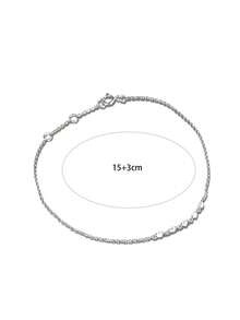 1pc S925 Sterling Silver Minimalist Cubic Zirconia Inlaid Bracelet, Women's Single Row Five Small Diamond Bangle, Niche Ins Luxurious Accessory Gift - Diamond - View 8