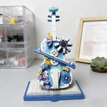 500片装梦幻镀金小提琴成人积木套装，重现古典乐器的优雅气质，适合馈赠和收藏。 - FA0040 - 查看 1