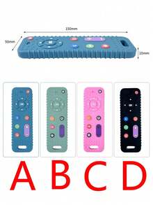 1pc Silicone Dog Chew Toy, Suitable For Small Dogs Teeth Cleaning, Can Chew Remote Control - Multicolor - View 6