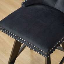 Barstools - Black + Velvet + Foam - View 11