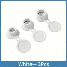 3pcs Anti-Leakage Inverted Bottle Caps - Shower Gel/Shampoo Anti-Leakage Small Tool | One-Click Buckle Design | Bathroom Liquid Residue Collector | Bathroom Bottle No-Replacement Solution - Multicolor - View 10