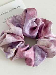 新款扎染缎面发圈，以及女士多功能弹力发绳 - 彩色 - 查看 4