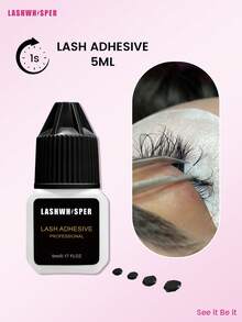 1 Sec Dry Professional Eyelash Extension Glue, 5ml Long Lasting 6-8 Weeks, Low Irritation Formula - White - View 1