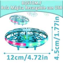 Spinner Volador Pelota Voladora Juguete para s 5+ Años Flying Ball al Aire Libre Dron para s con USB Boomerang Pelota Flotante con LED Luz Regalo para Cumpleaños - Verde - Ver 6