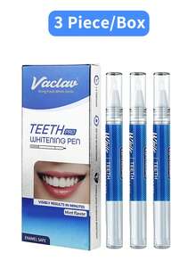 3支/盒 Vaclav牙齿美白笔、牙齿美白凝胶、牙齿漂白凝胶、去除牙渍、口腔卫生 - 3支裝/盒 - 查看 8