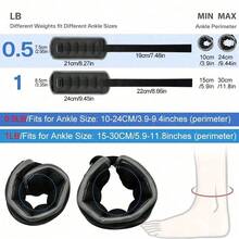 Bộ tạ đeo cổ chân và cổ tay unisex, được thiết kế để tập luyện chân và tay tại phòng gym, phù hợp cho thể thao, tập luyện, thể dục, đi bộ, chạy bộ và yoga. - Nhiều màu - Xem 3